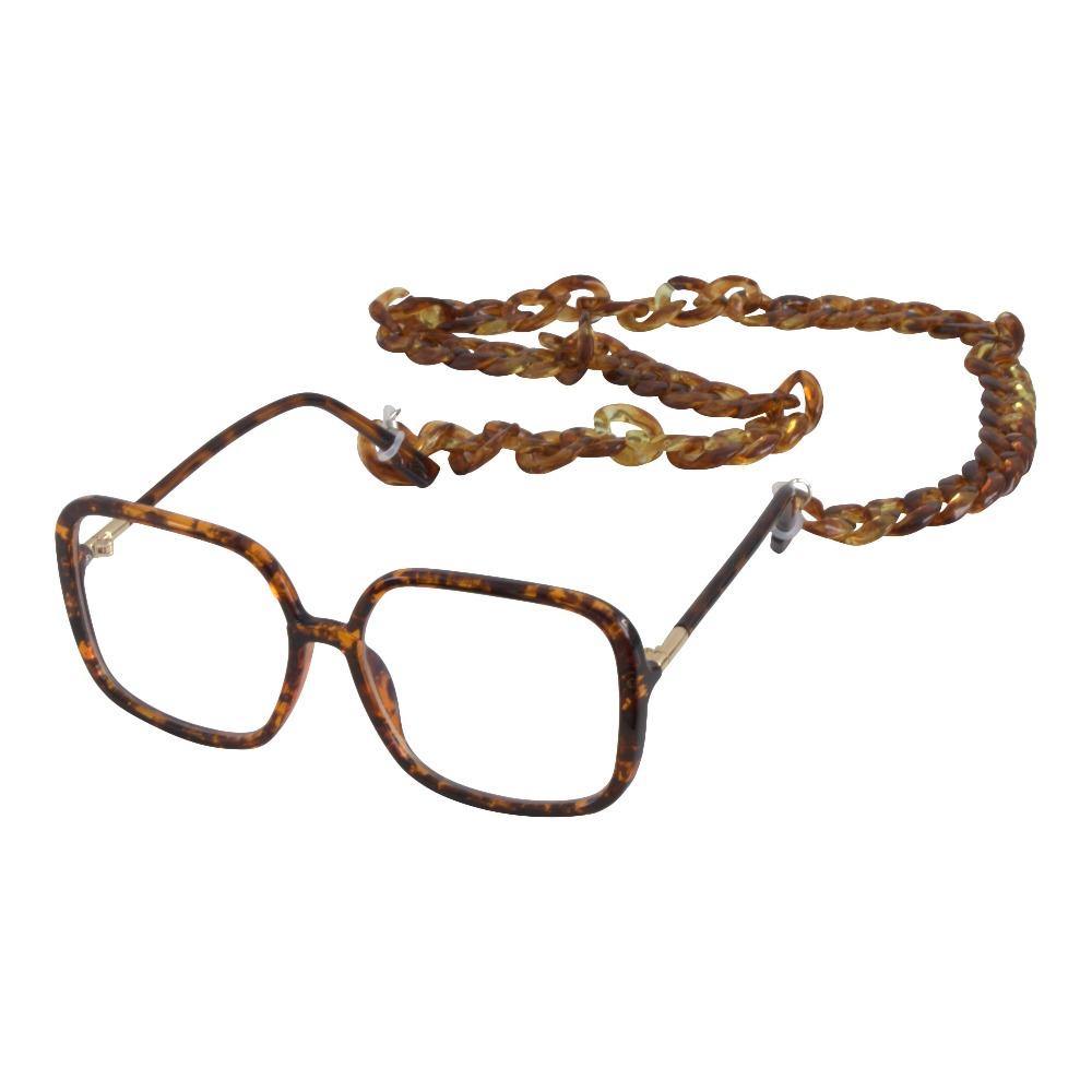 Chunky Glasses Chain Sunglass Strap in Black Tortoiseshell 